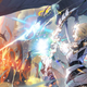 Vice and a dragon shoots an enemy with magic.